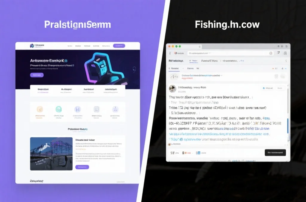 辨别真伪网站的细节：设计与内容对比